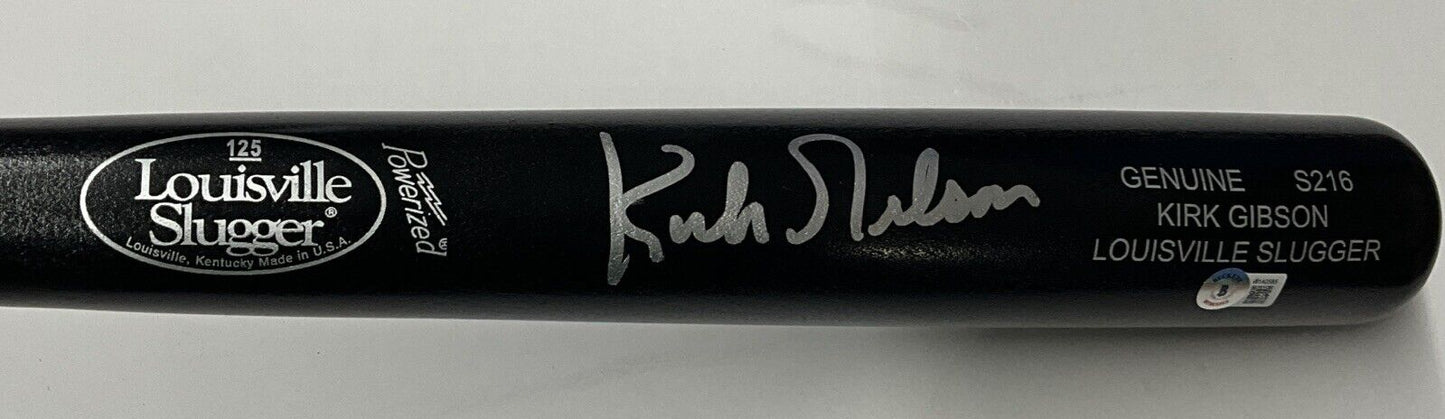 KIRK GIBSON DODGERS TIGERS SIGNED LOUISVILLE SLUGGER GAME MODEL BAT BAS W140585