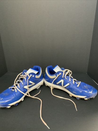 CHRIS TAYLOR  DODGERS SIGNED GAME USED CLEATS PSA WITNESS COA 1C01574/75