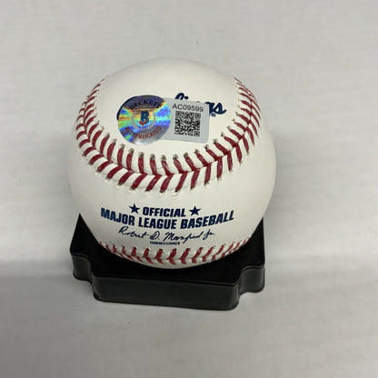 JULIO URIAS DODGERS 2020 WORLD SERIES CHAMPION  SIGNED BASEBALL BECKETT COA