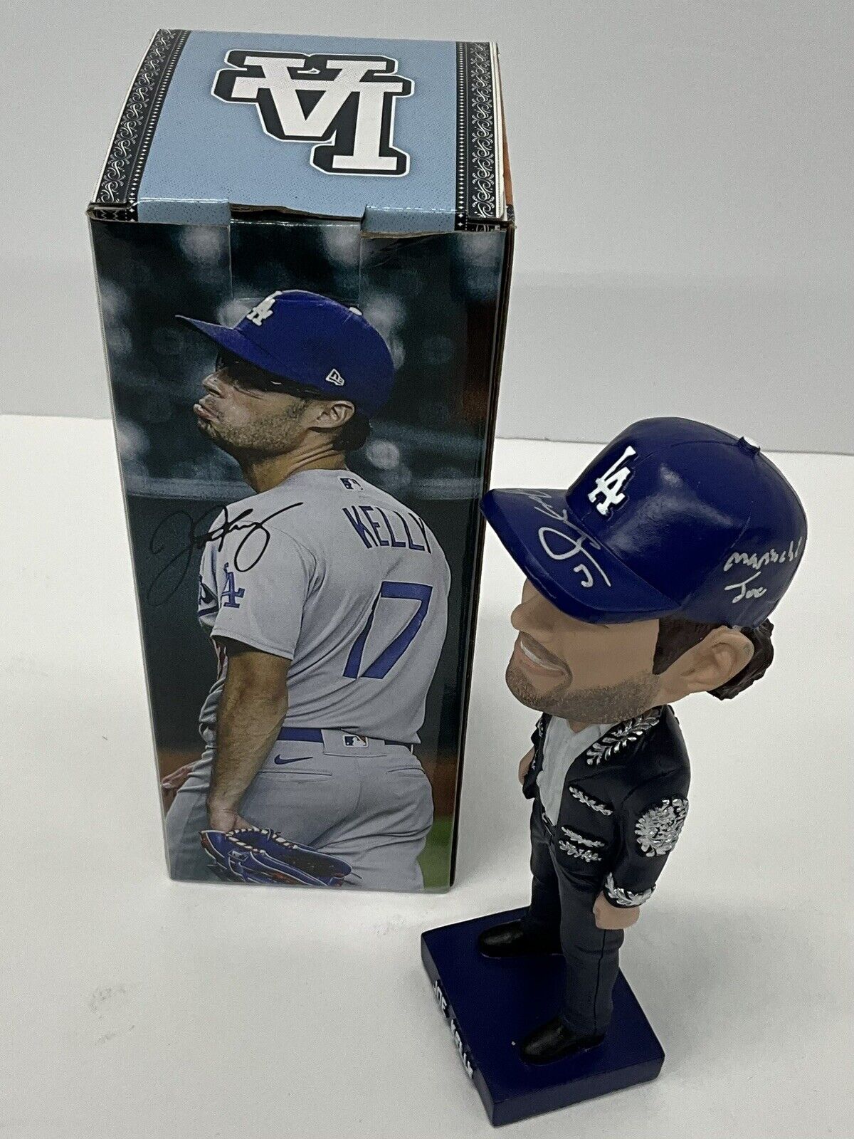 JOE KELLY SIGNED DODGERS 2023 SGA BOBBLEHEAD "MARIACHI JOE" INSCRIP PSA 2C74712