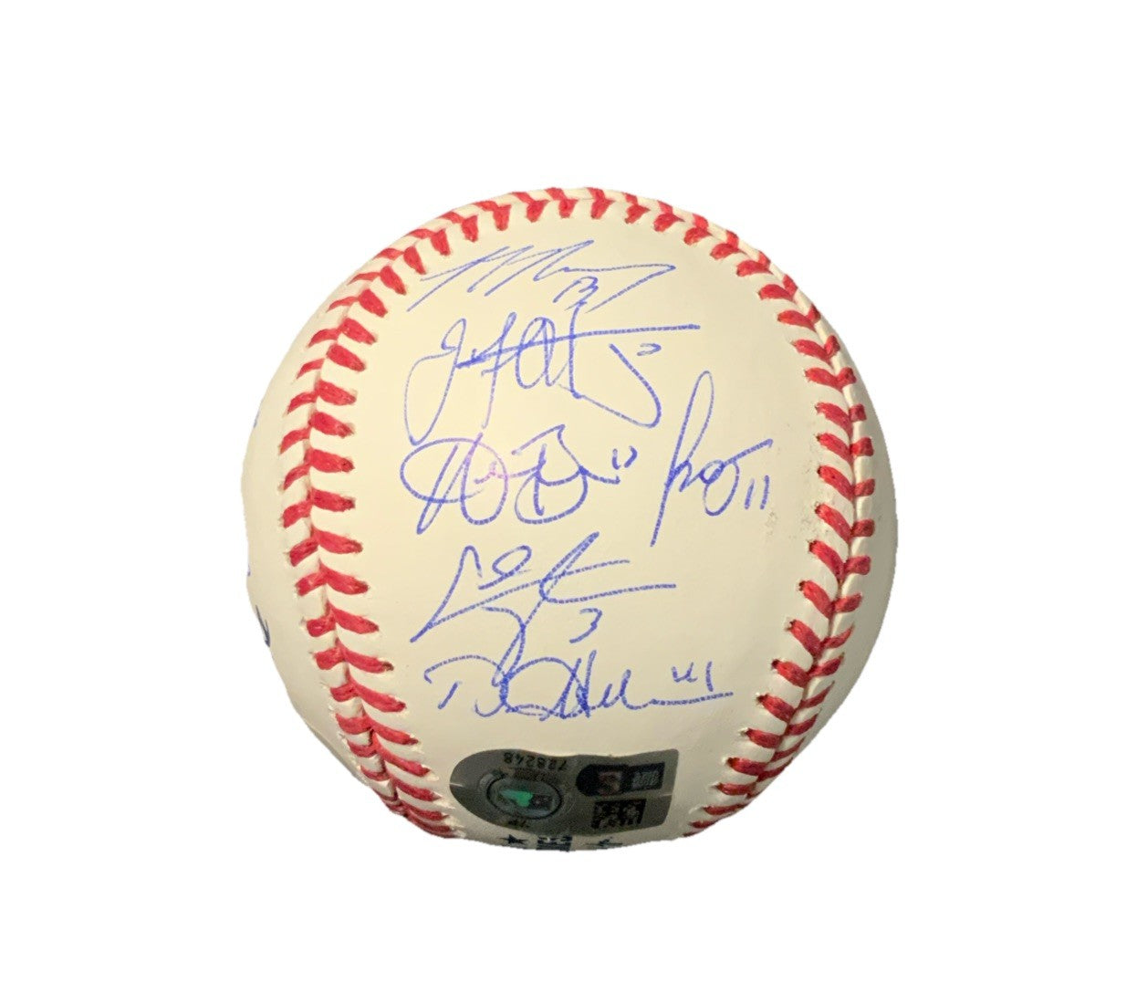 DODGERS SIGNED 2024 WORLD SERIES BALL 21 AUTOS FREEMAN TEO MUNCY BUEHLER PSA 053