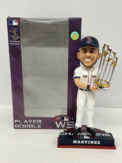 JD MARTINEZ SIGNED BOSTON RED SOX 2018 WORLD SERIES FOCO BOBBLEHEAD BAS W807847