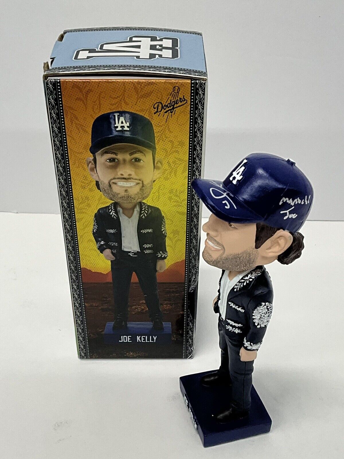 JOE KELLY SIGNED DODGERS 2023 SGA BOBBLEHEAD "MARIACHI JOE" INSCRIP PSA 2C74712