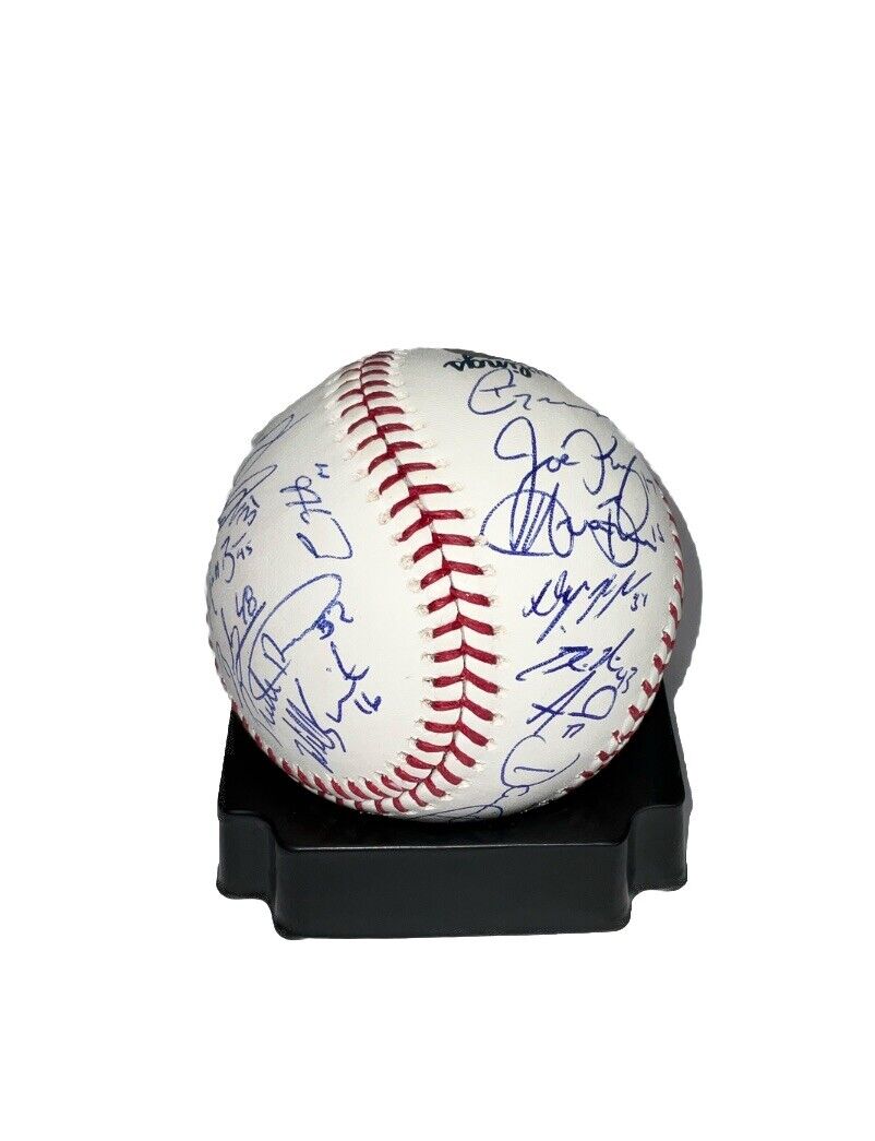 DODGERS 2020 WORLD SERIES BASEBALL SIGNED FULL ROSTER TEAM 29 AUTOS PSA 9A47985