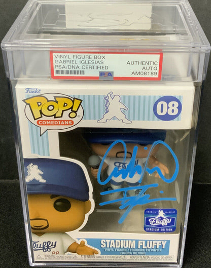 GABRIEL IGLESIAS SIGNED "STADIUM FLUFFY" FUNKO POP 08 PSA ENCAPSULATED AM08189