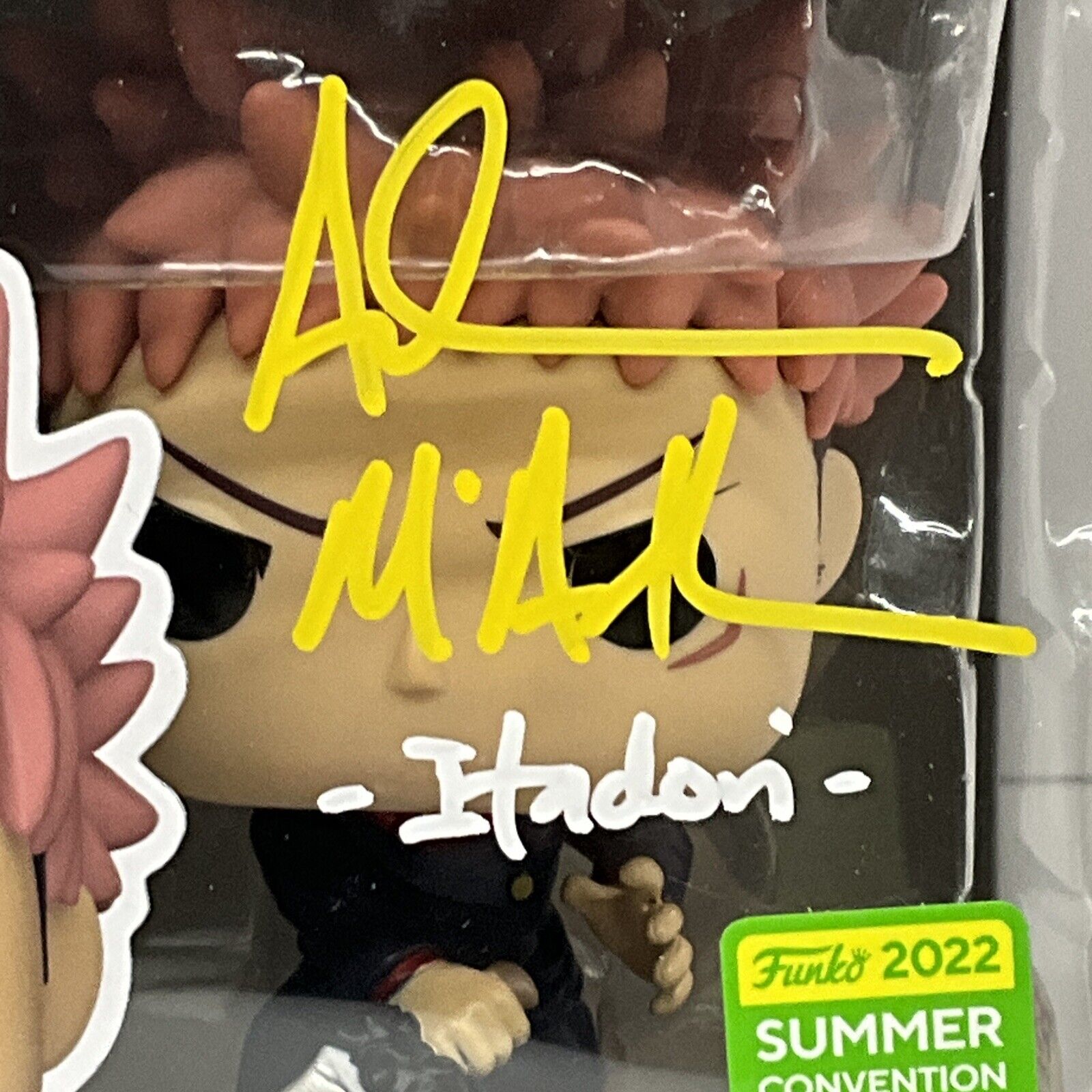 ADAM MCARTHUR SIGNED YUJI ITADORI JUJUTSU KAISEN FUNKO POP 1163