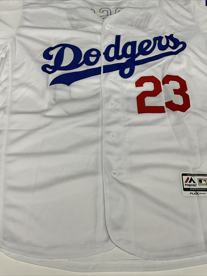 KIRK GIBSON SIGNED DODGERS 88 WORLD SERIES JERSEY "88 NL MVP" INSC BAS WE78222