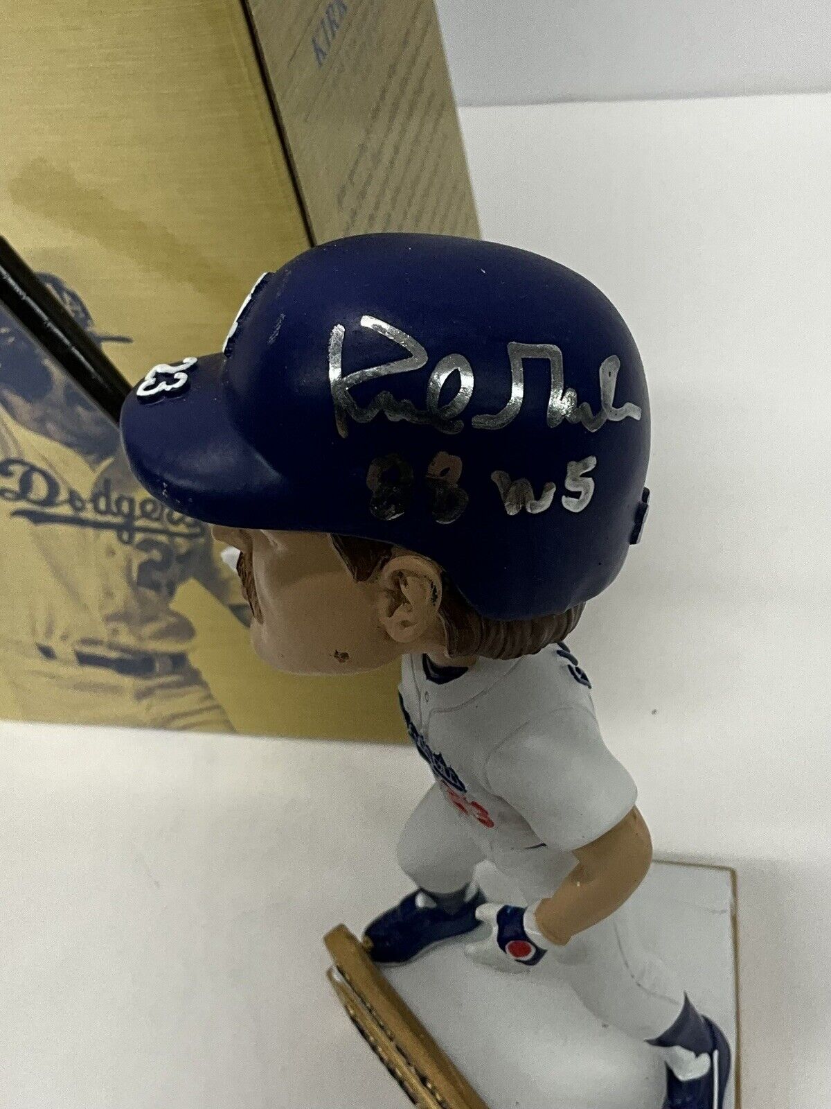 KIRK GIBSON DODGERS SIGNED 2019 SGA BOBBLEHEAD "88 WS WALK OFF HR" PSA 3T04231