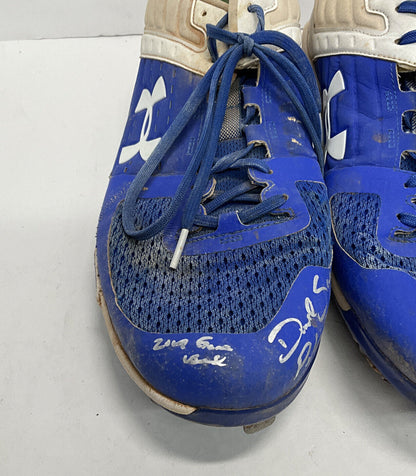 DJ PETERS DODGERS TIGERS FULL NAME SIGNED GAME USED CLEATS PSA RG29210/11