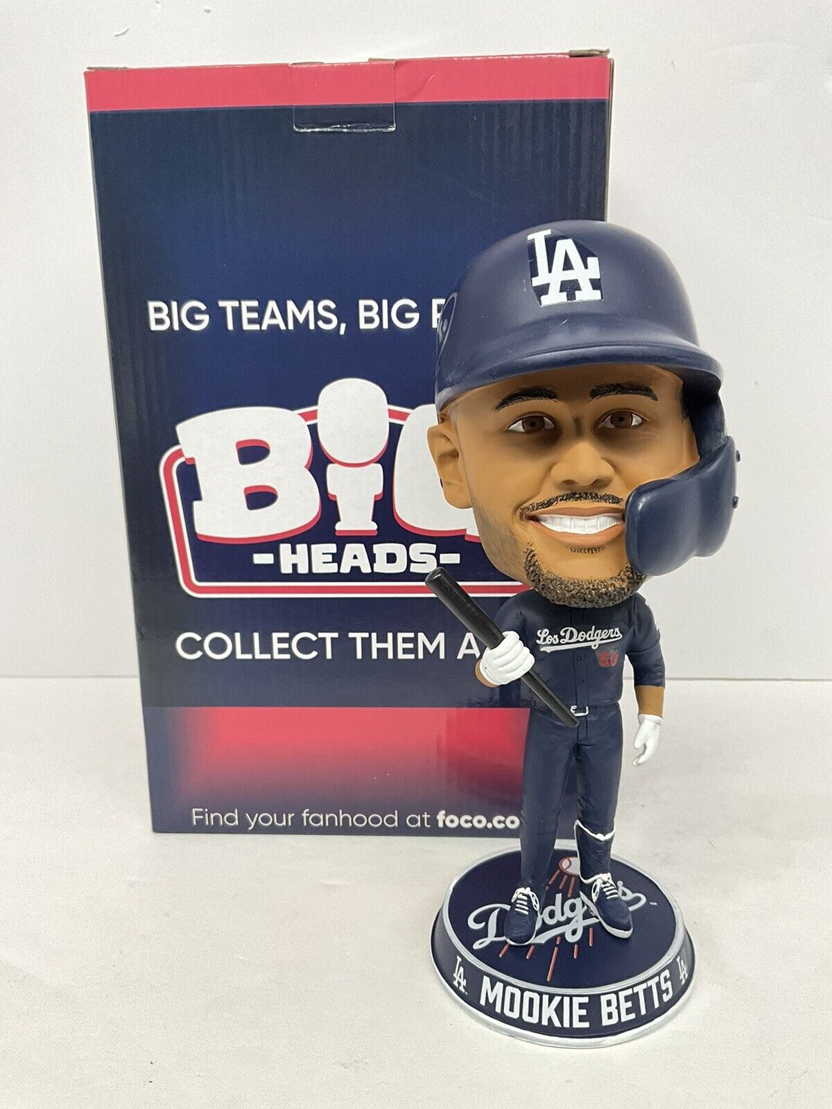 MOOKIE BETTS SIGNED DODGERS FOCO BIGHEAD VARIANT BOBBLEHEAD FANATICS HG99301731