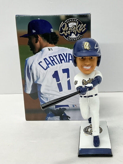 DIEGO CARTAYA DODGERS PROSPECT SIGNED CUCAMONGA QUAKES BOBBLEHEAD BAS BH019379