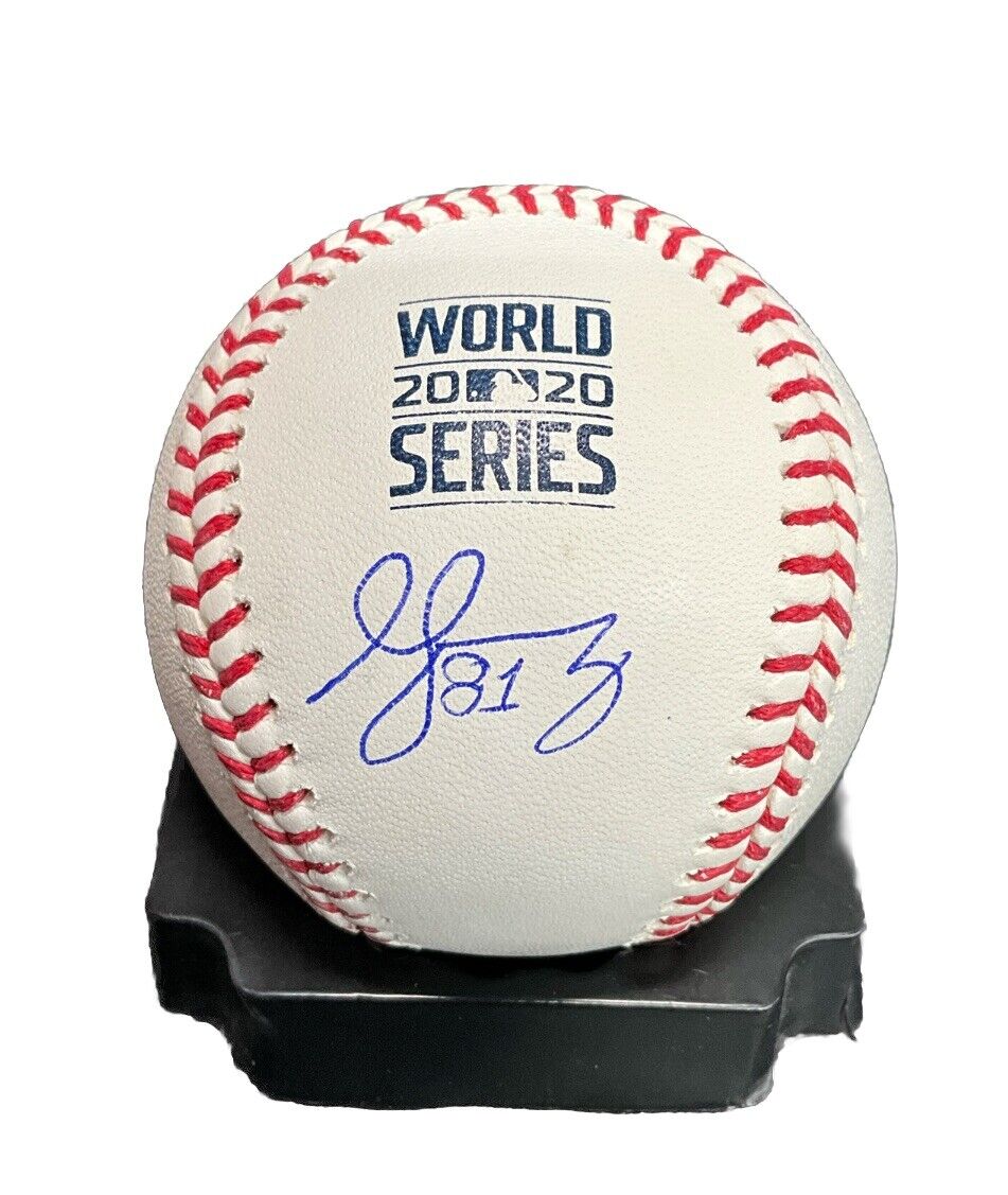 VICTOR GONZALEZ DODGERS WS CHAMPION SIGNED 2020 WORLD SERIES BASEBALL PSA ITP