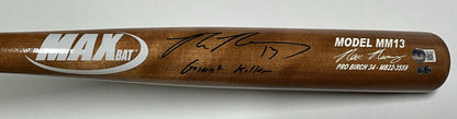 MAX MUNCY DODGERS SIGNED GOLD MAXBAT GAME MODEL BAT "GIANT KILLER" BAS WZ79405