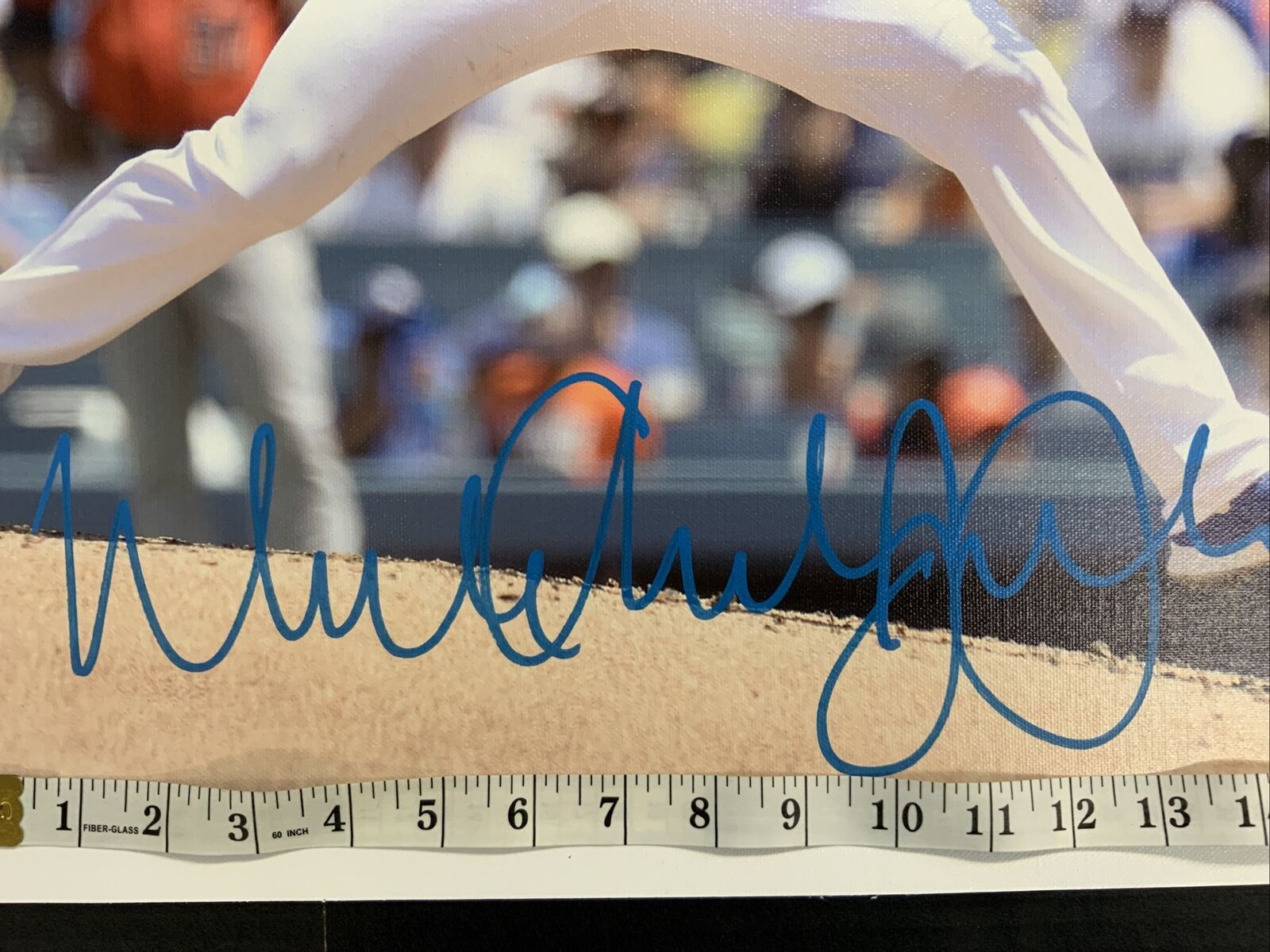 DODGERS WALKER ANTHONY BUEHLER FULL NAME SIGNED 22X26 CANVAS BECAKETT WC23248