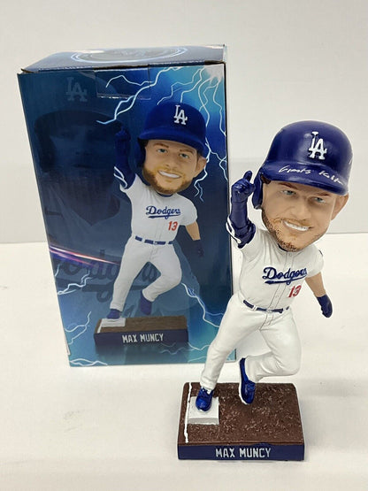 MAX MUNCY 2020 WS CHAMP SIGNED DODGERS 2023 SGA BOBBLEHEAD PSA 2C82032