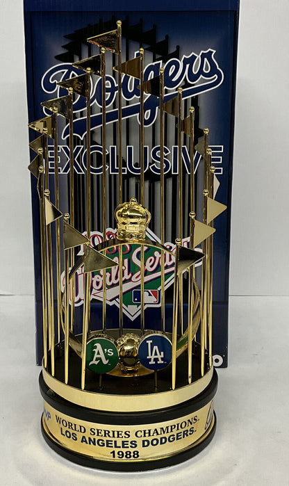 OREL HERSHISER SIGNED DODGERS 12" 1988 WORLD SERIES TROPHY 88 WS MVP PSA 9A20785