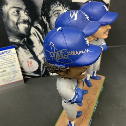 1981 WS TRI-MVP SIGNED DODGERS BOBBLEHEAD CEY, GUERRERO, YEAGER PSA 9A55590