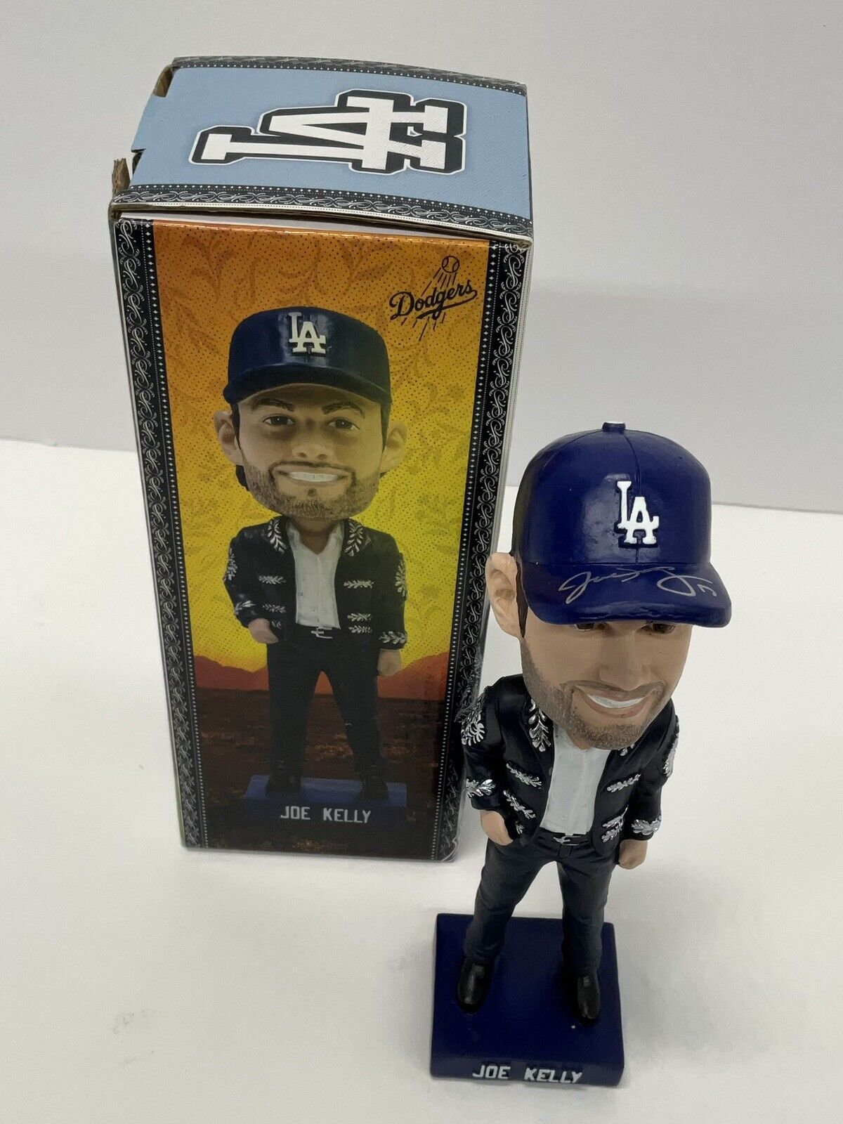 JOE KELLY SIGNED DODGERS 2023 SGA BOBBLEHEAD "MARIACHI JOE" INSCRIP PSA 2C74712