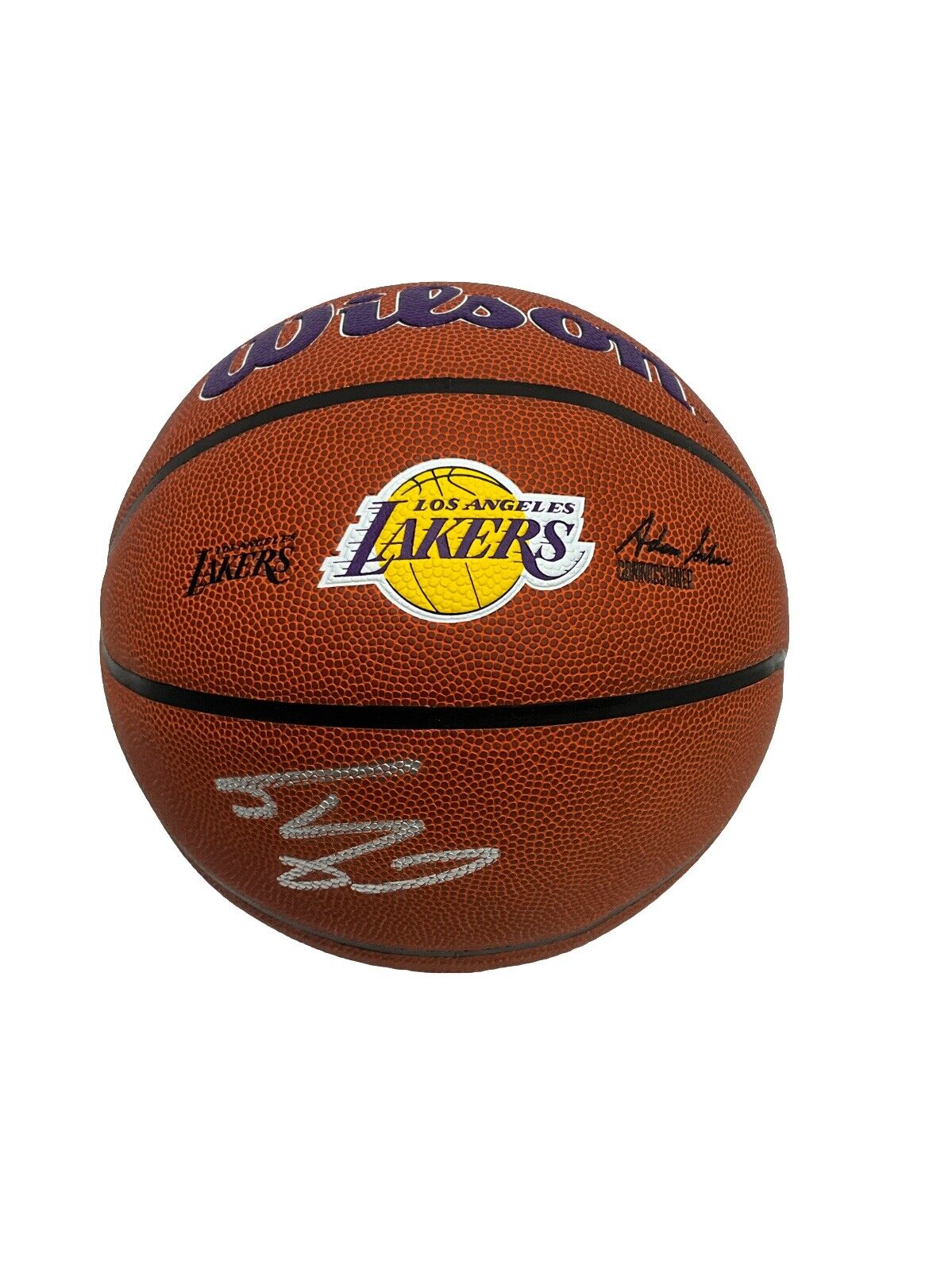 SHAQUILLE O'NEAL SIGNED LOS ANGELES LAKERS WILSON LOGO BASKETBALL BAS 1W489439