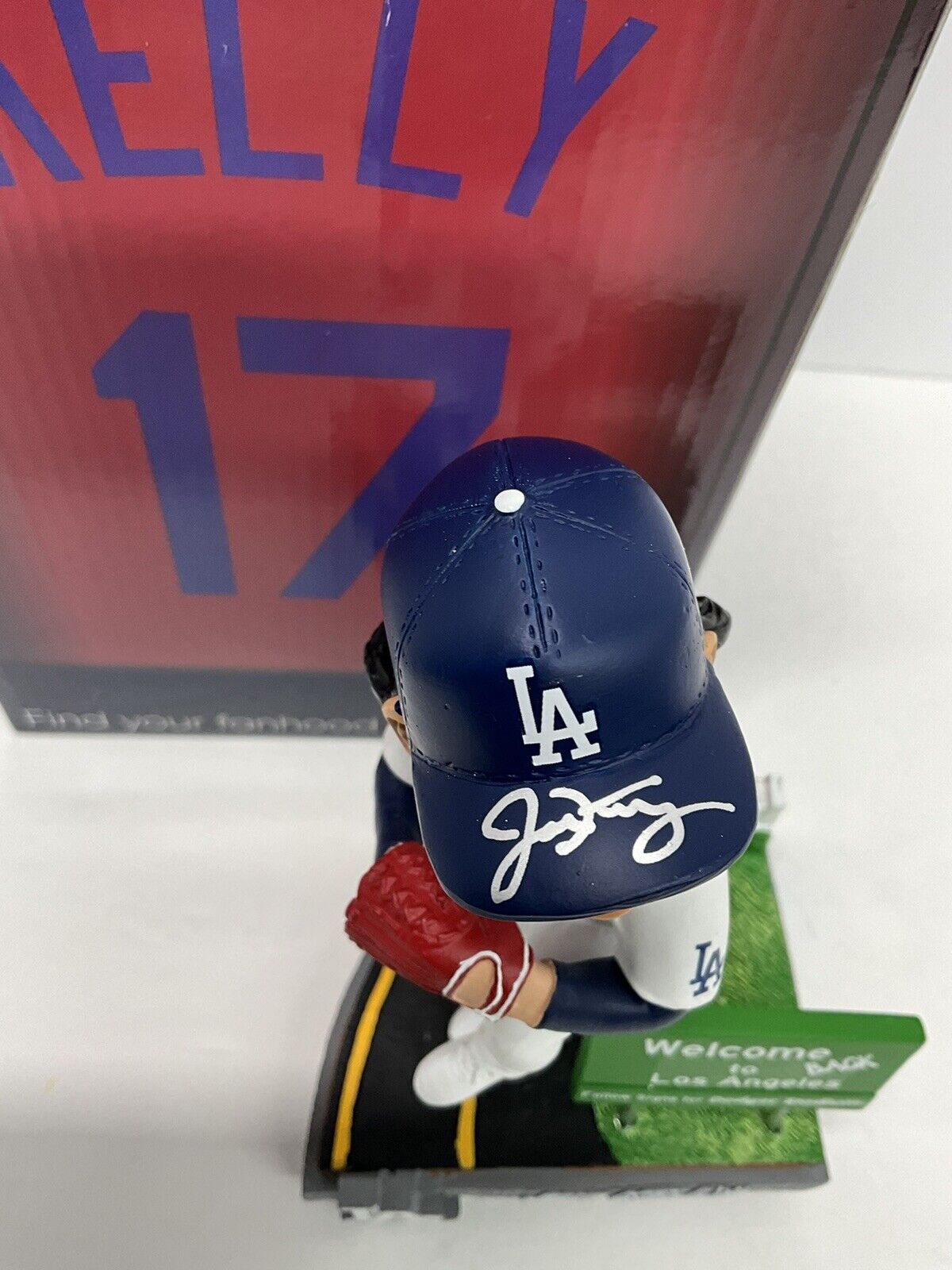 JOE KELLY SIGNED WELCOME BACK TO LA BOBBLEHEAD "NICE SWING BITCH"  PSA 3C13429