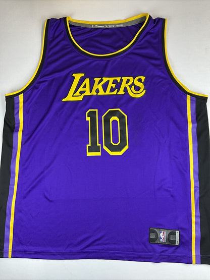 MAX CHRISTIE SIGNED LOS ANGELES LAKERS FANATICS PURPLE JERSEY PSA ITP 2C87948