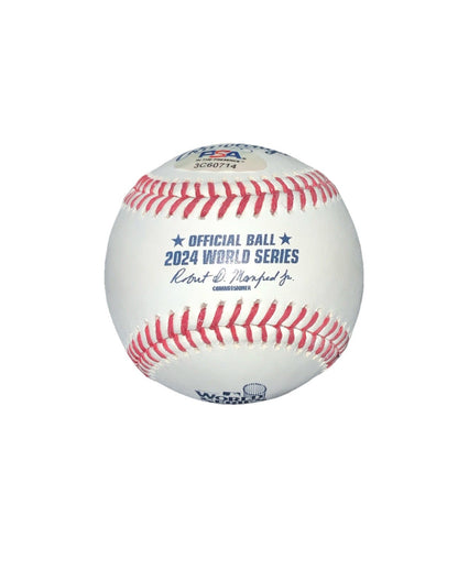 ANTHONY BANDA SIGNED 2024 WORLD SERIES MLB BASEBALL  PSA WITNESS
