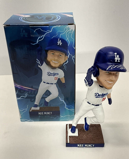 MAX MUNCY 2020 WS CHAMP SIGNED DODGERS 2023 SGA BOBBLEHEAD PSA 2C82048