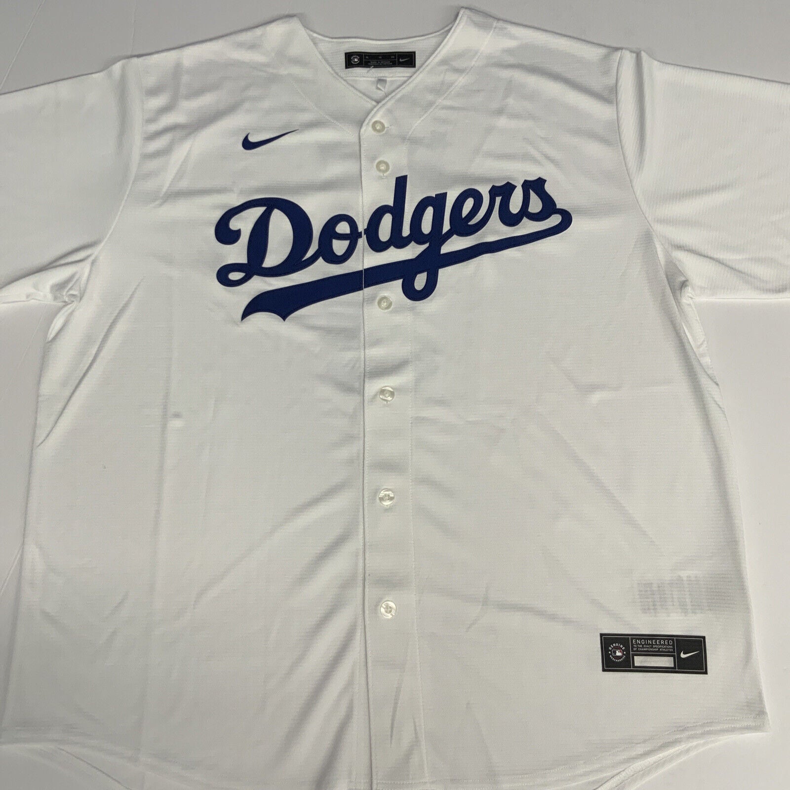 GAVIN LUX DODGERS 2020 WORLD SERIES CHAMPION SIGNED NIKE JERSEY MLB YP369513 KJH