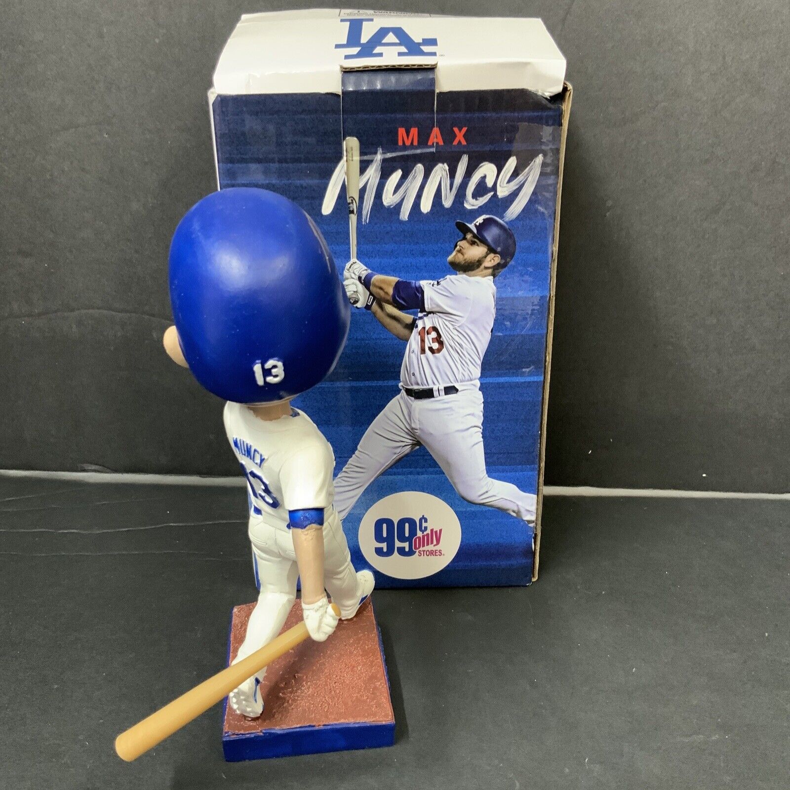 MAX MUNCY DODGERS 2020 WS CHAMPION SIGNED 2019 SGA BOBBLEHEAD PSA 1C89571