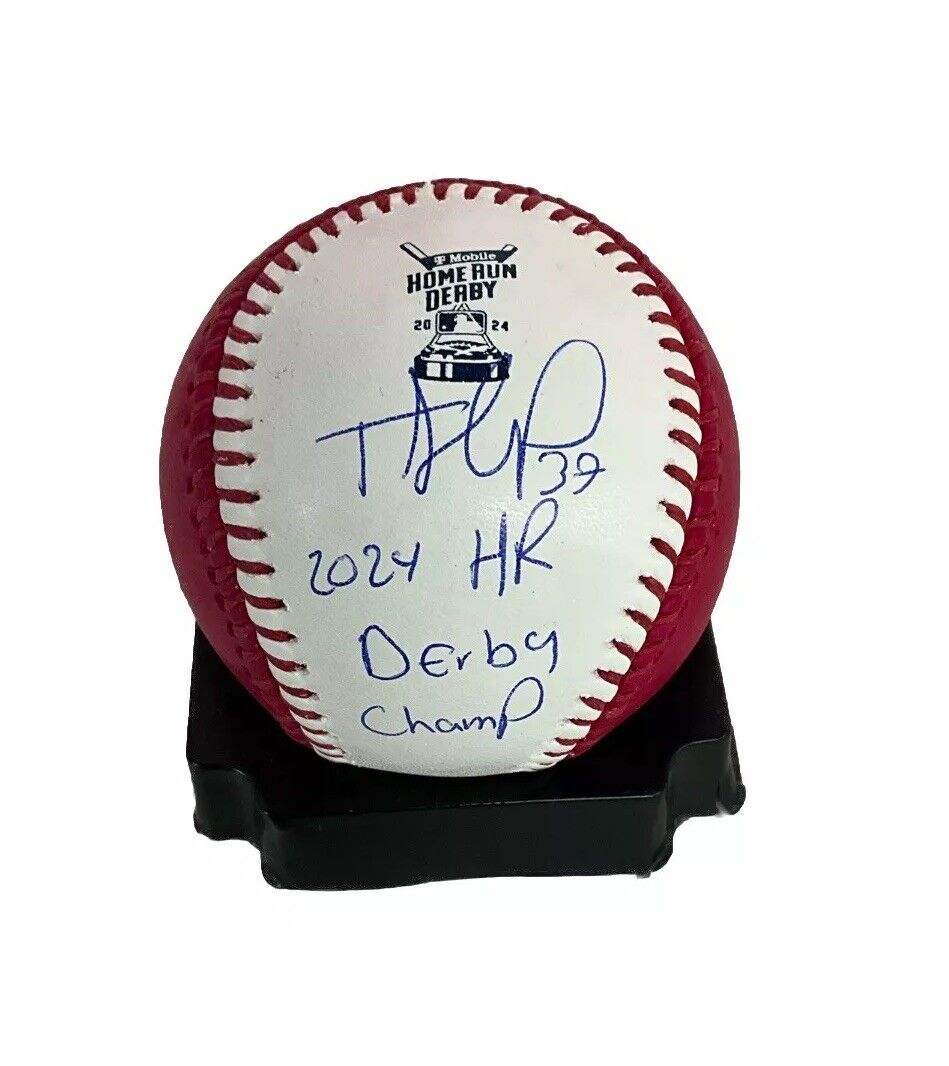 TEOSCAR HERNANDEZ DODGERS SIGNED 2024 HR DERBY BASEBALL "2024 HR DERBY CHAMP PSA