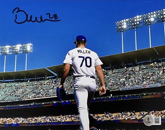 BOBBY MILLER DODGERS SIGNED 8X10 DODGER STADIUM #70 PHOTO BECKETT WITNESS COA