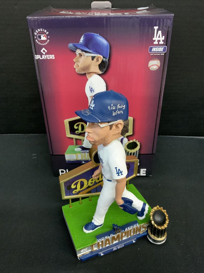 JOE KELLY DODGERS SIGNED POUTY FACE BOBBLEHEAD "NICE SWING BITCH" PSA 9A96005