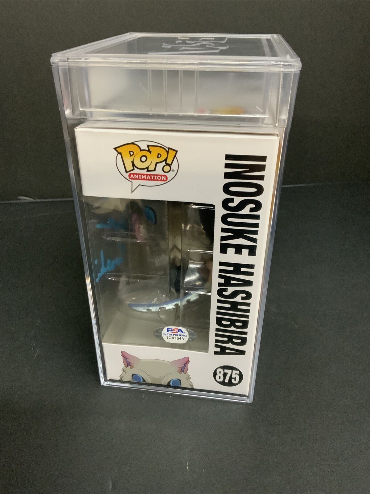 Inosuke Flocked Signed store by Bryce Papenbrook W/JSA Certificate in Pop Protector