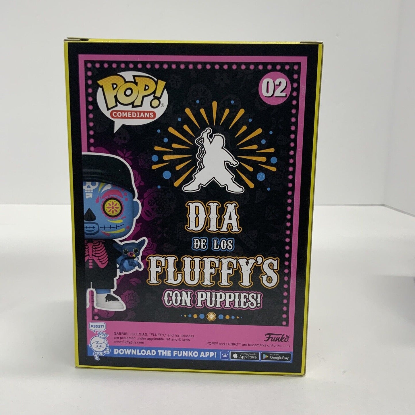 GABRIEL FLUFFY IGLESIAS SIGNED "DIA DE LOS FLUFFY'S" FUNKO POP 02 PSA AM57397