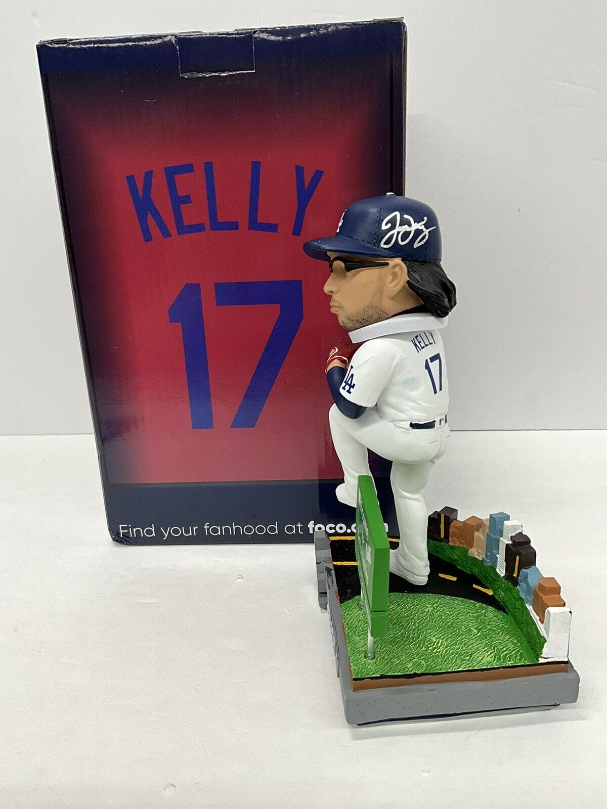 JOE KELLY SIGNED WELCOME BACK TO LA DODGERS FOCO /72 BOBBLEHEAD PSA 3C13438