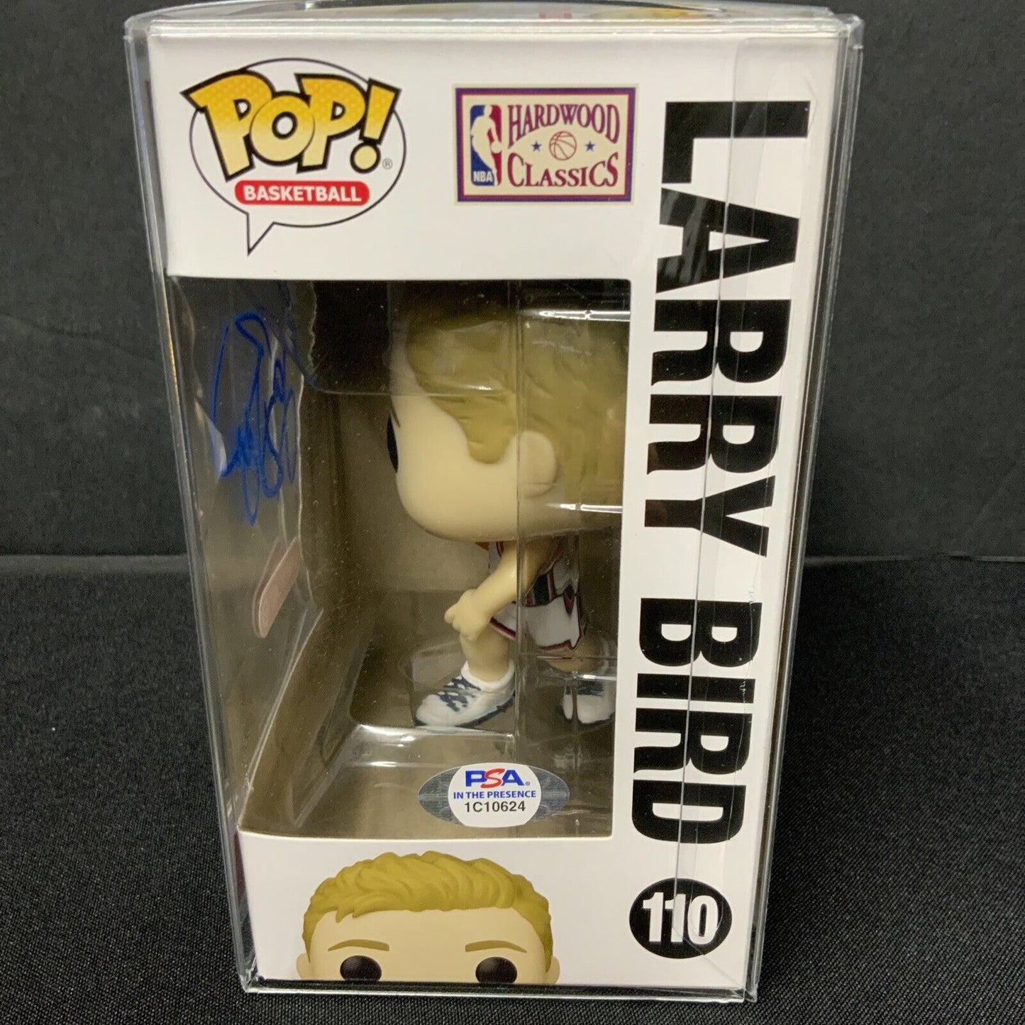 LARRY BIRD SIGNED TEAM USA #110 TARGET EXCLUSIVE FUNKO POP PSA WITNESS 1C10624