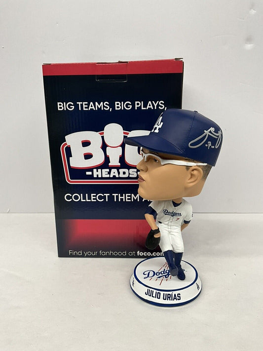 JULIO URIAS SIGNED DODGERS FOCO BIGHEAD LIMITED #/222 BOBBLEHEAD BAS AC09685