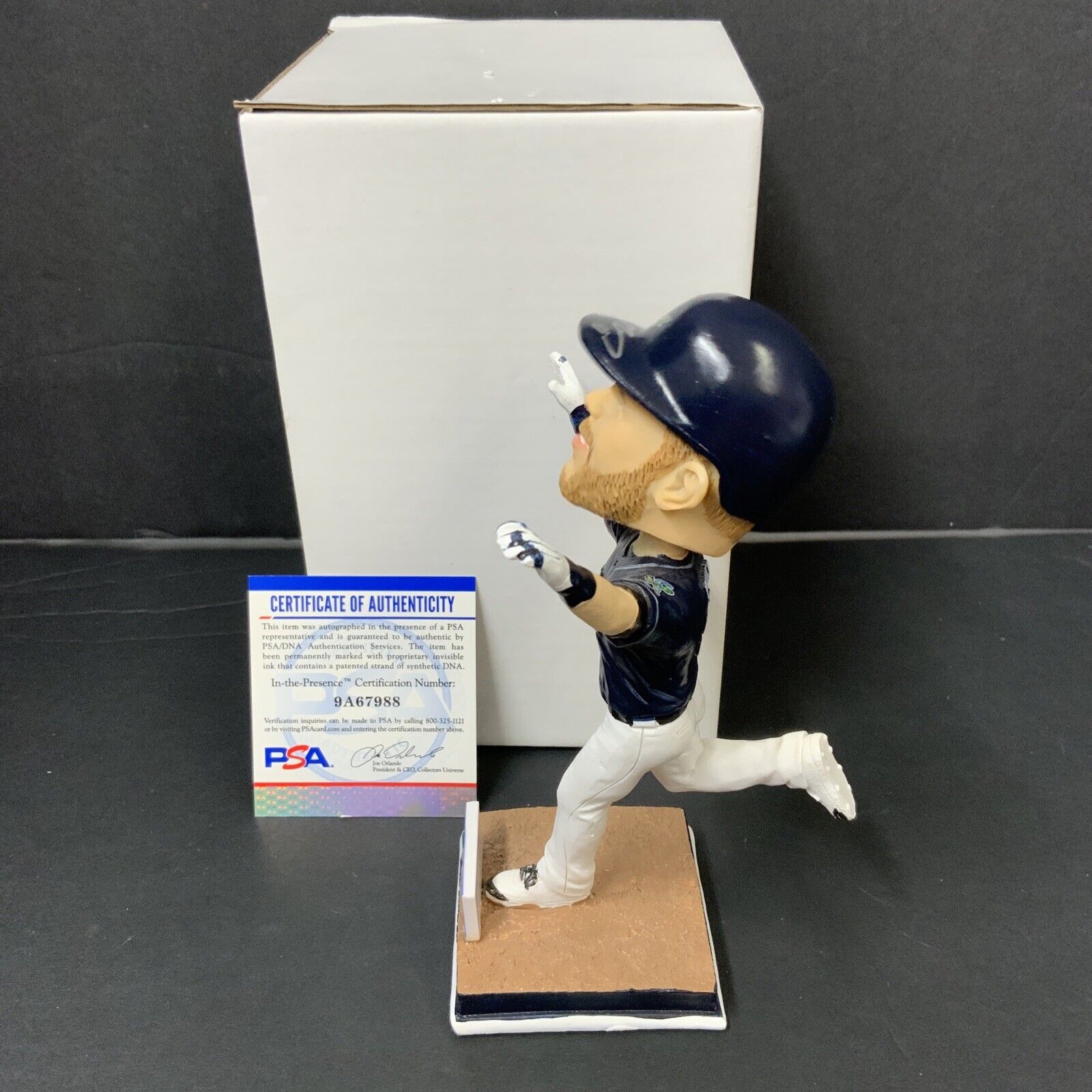 MAX MUNCY DODGERS SIGNED STOCKTON PORTS  SGA BOBBLEHEAD PSA 9A67988