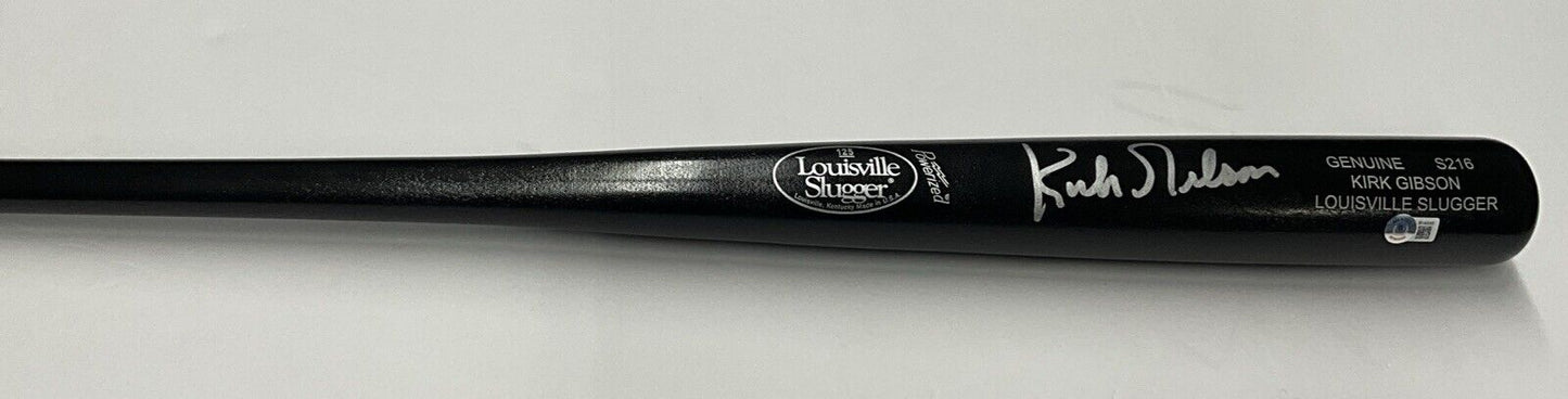 KIRK GIBSON DODGERS TIGERS SIGNED LOUISVILLE SLUGGER GAME MODEL BAT BAS W140585