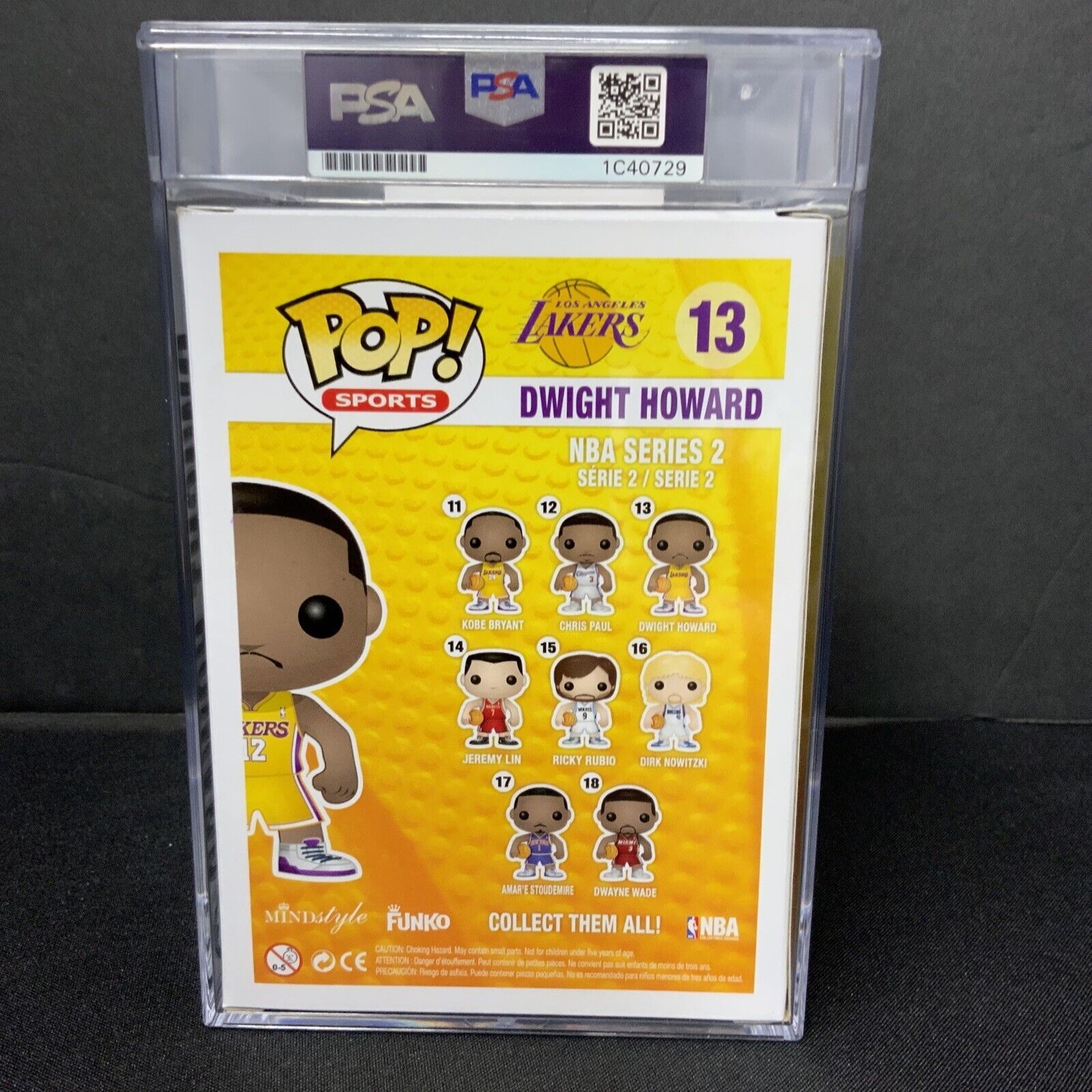 DWIGHT HOWARD SIGNED LAKERS #13 FUNKO POP PSA SLABBED GEM MINT 10