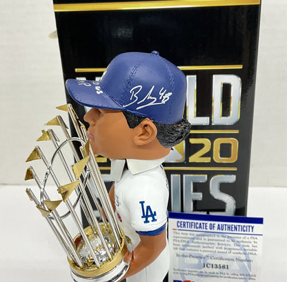 BRUSDAR GRATEROL DODGERS SIGNED FOCO BOBBLEHEAD "2020 WS CHAMPS" PSA 1C13561