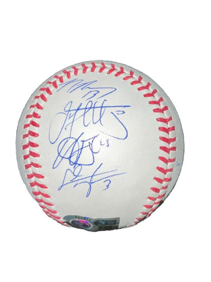 DODGERS SIGNED 2024 WORLD SERIES BALL 17 AUTOS FREEMAN TEO MUNCY BUEHLER PSA 057