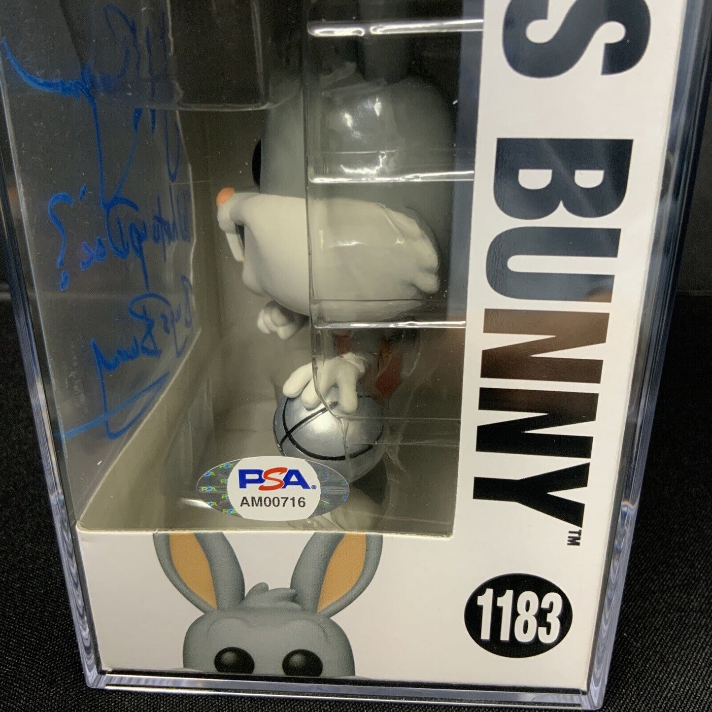 JEFF BERGMAN SIGNED SPACE JAM BUGS BUNNY FUNKO POP #1183 PSA SLABBED AM00716