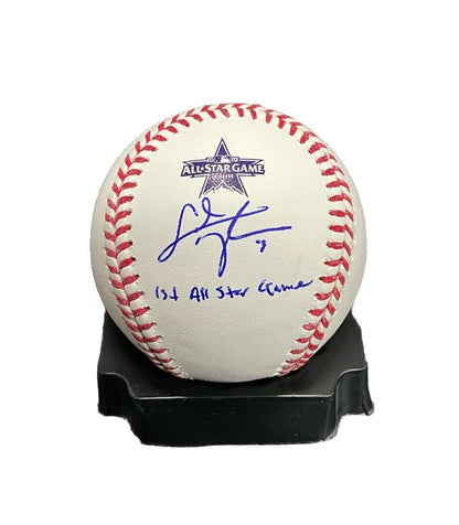 CHRIS TAYLOR DODGERS SIGNED 2021 ALL STAR GAME BASEBALL "1ST ALL STAR GAME" PSA