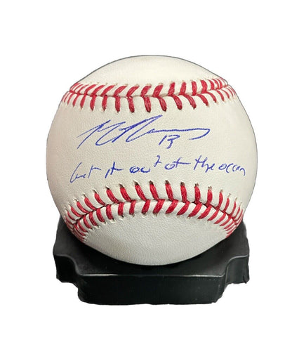 MAX MUNCY DODGERS WS CHAMPION SIGNED MLB BASEBALL "GET IT OUT OF THE OCEAN" PSA