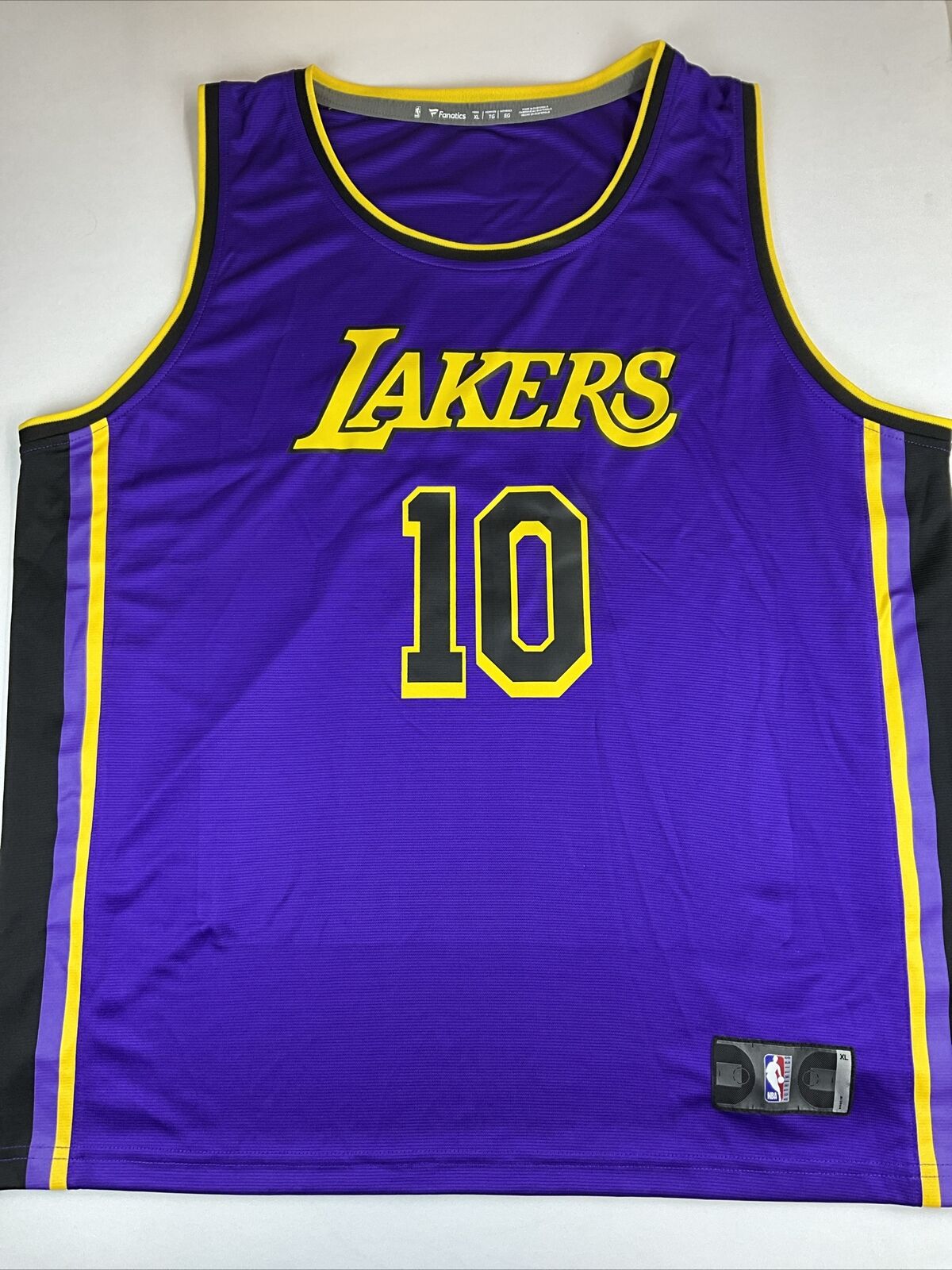 MAX CHRISTIE SIGNED LOS ANGELES LAKERS FANATICS PURPLE JERSEY PSA ITP 2C87947