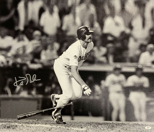 KIRK GIBSON DODGERS 1988 WORLD SERIES CHAMPION SIGNED 22X28 CANVAS PSA AI33537