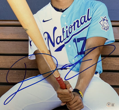 DIEGO CARTAYA DODGERS #1 PROSPECT SIGNED 16X20 2022 FUTURE STARS GAME PHOTO BAS