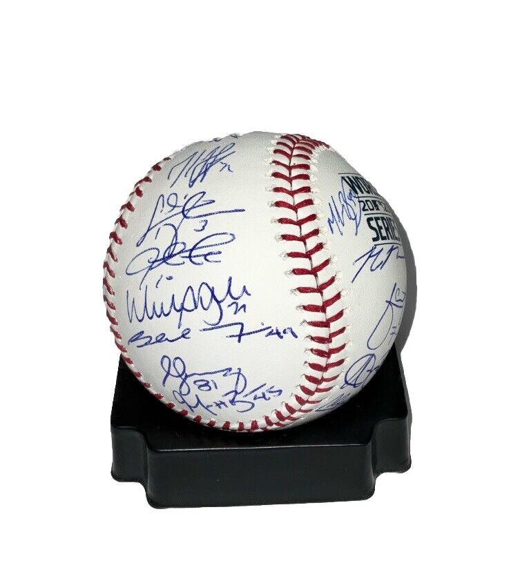 DODGERS 2020 WORLD SERIES BASEBALL SIGNED FULL ROSTER TEAM 29 AUTOS PSA 9A47986