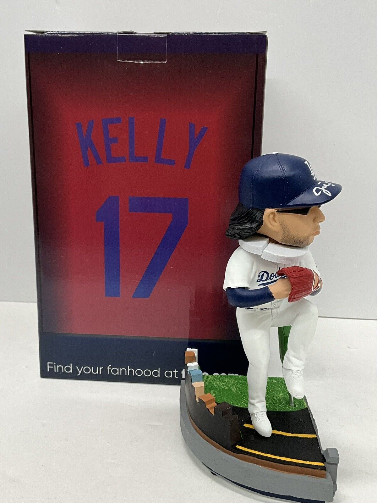 JOE KELLY SIGNED WELCOME BACK TO LA BOBBLEHEAD "NICE SWING BITCH"  PSA 3C13431